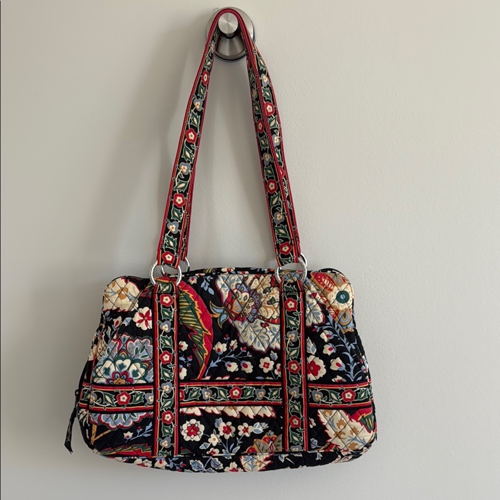 Vera Bradley Quilted Floral Tote Set + Wallet + Cosmetic Bag - Picture 2 of 9